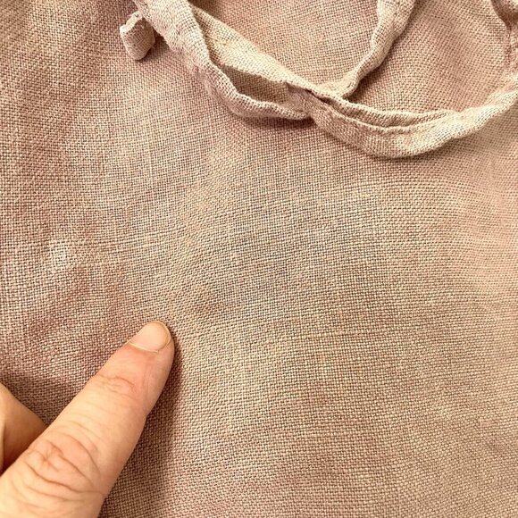 Level 99 100% Linen Utility Shorts Drawstring Pockets Breathable Pink size 27 - Picture 4 of 8